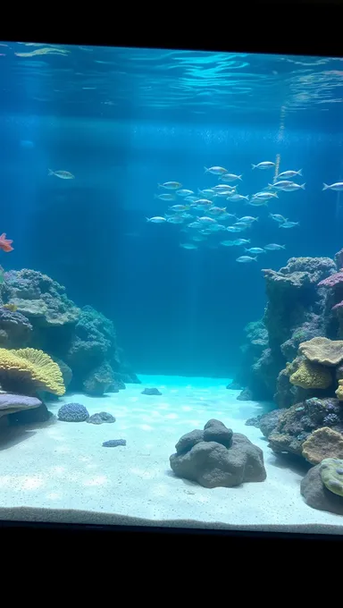 Peaceful Ocean Floor Background for Fish Tank