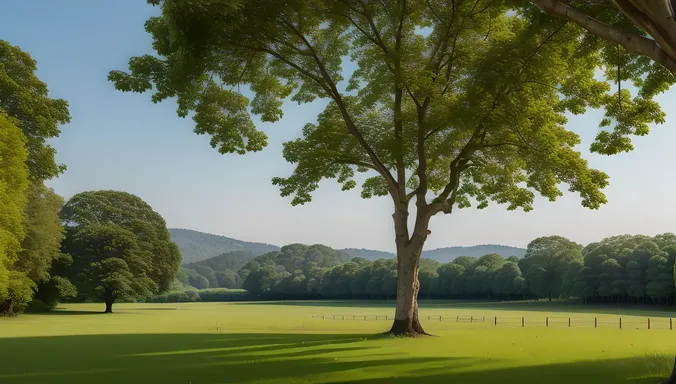 Peaceful Sharabi Tree in Secluded Meadow