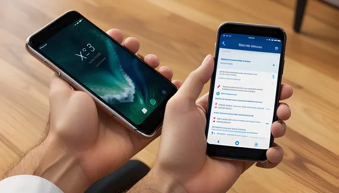 Person Holding XX Emage App on Smartphone