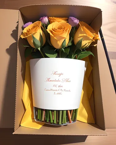 Personalized Teacher Appreciation Gift with Beautiful Bouquet of Flowers