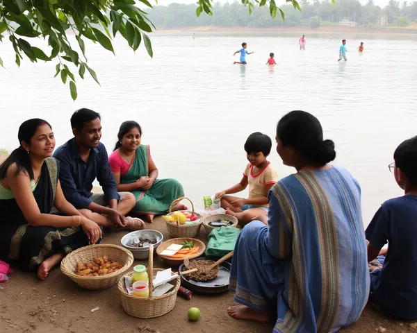 Picnic on Thiruvachai River Banks