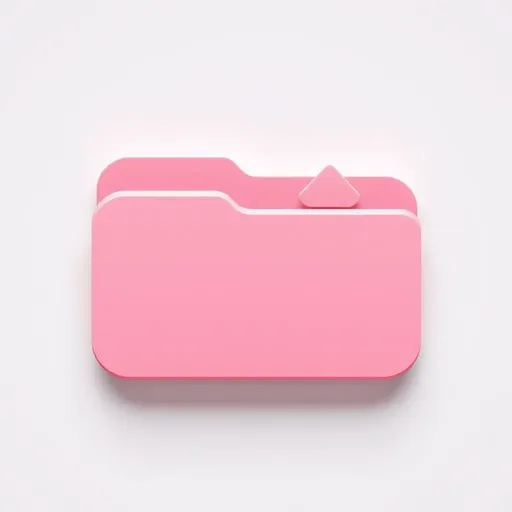 Pink Folder Icon Describes a Specific File Icon