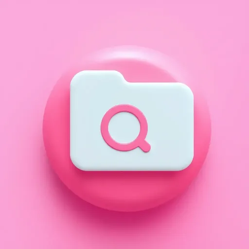 Pink Folder Icon Used for File Organization