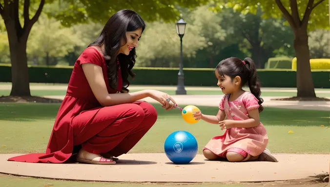Playful Cute Bhabhi Enjoys Sunny Day with Niece