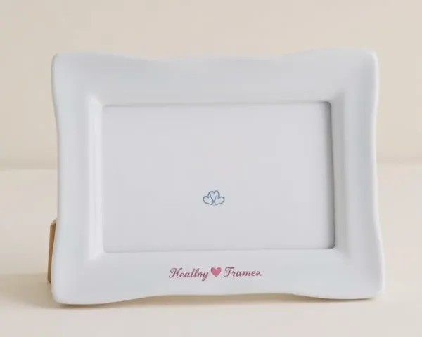 Porcelain Frame Delicately Displays 1st Anniversary Memories