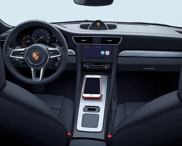 Porsche 911 Dashboard with iPhone Console