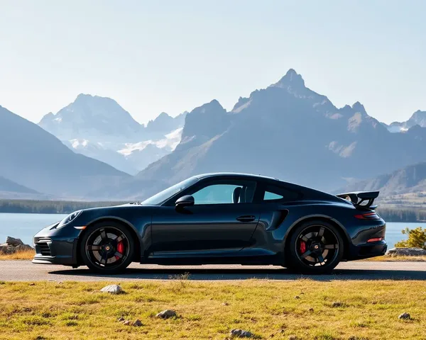 Porsche 911 Mountain Lake iPhone Wallpaper