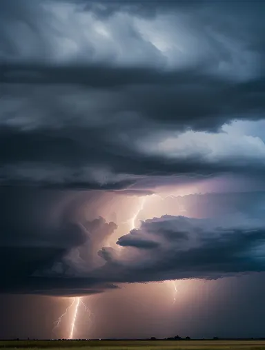 Powerful Storm Photo with Intense Thunderstorm