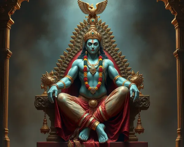 Powerful Sudithar Sits on Regal Throne