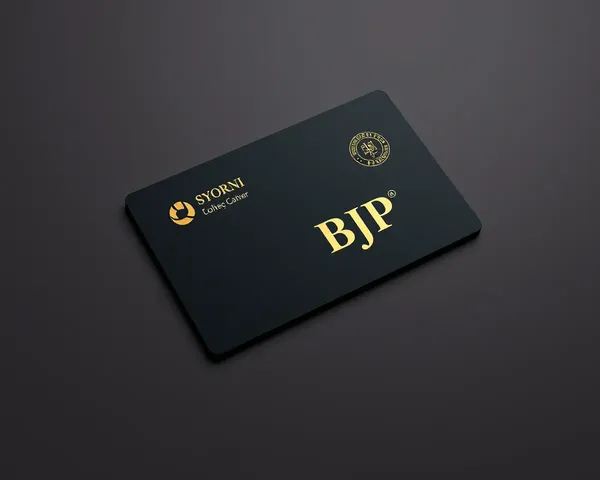 Premium Bjp Visiting Card Design with Luxurious Feel and High-End Finish