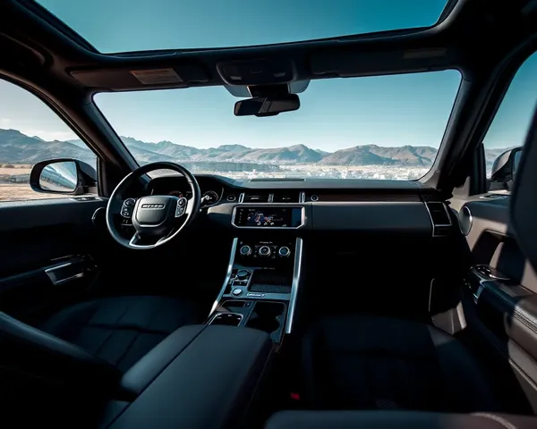 Premium Interior of Range Rover Sport with Leather Seats