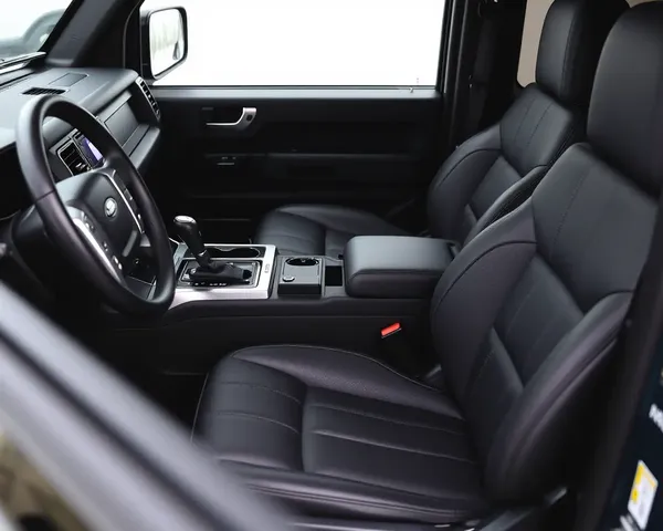 Premium Land Rover Defender Interior with Leather Seats