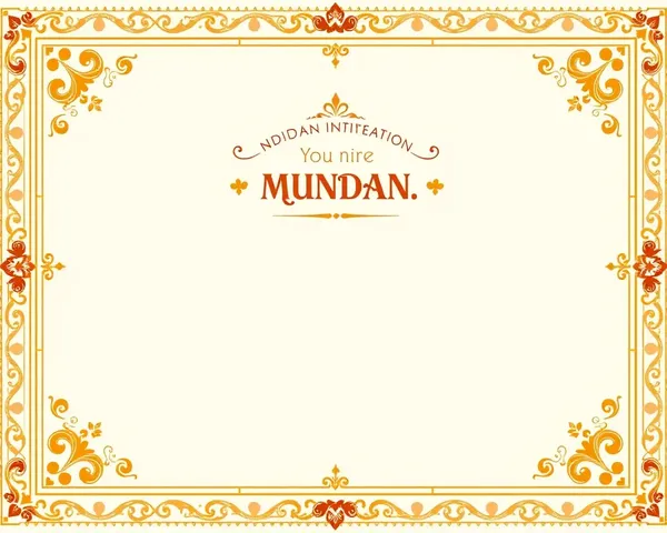 Printable Traditional Indian Mundan Ceremony Invitation Card