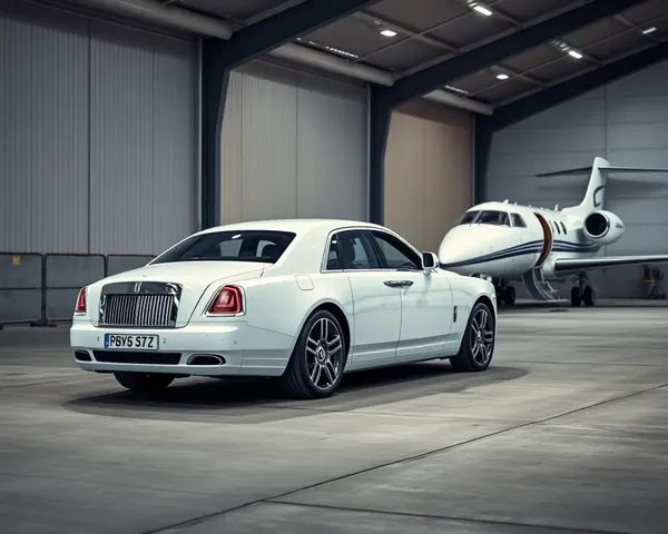 Private Airport Hangar Rolls-Royce Ghost Luxury Parking