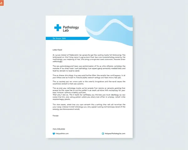 Professional Medical Icon on Corporate Lab Letterhead
