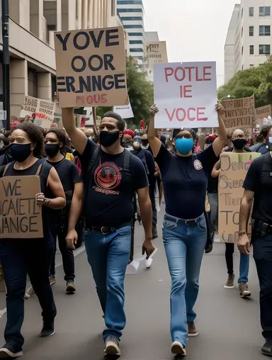 Protesters March Unflaggingly for Change