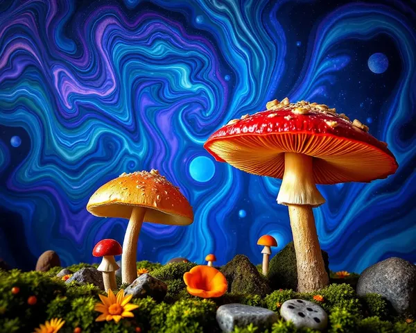 Psychedelic Mushroom Images Capture Vibrant Colors of Fungi