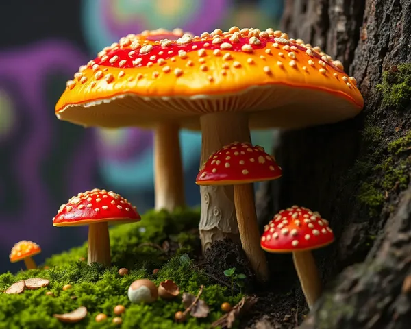 Psychedelic Mushroom Images Explore the Realm of Mycology