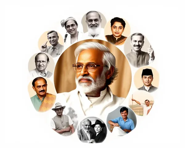 Radhakrishnan's Life Milestones in Circular Collage Format