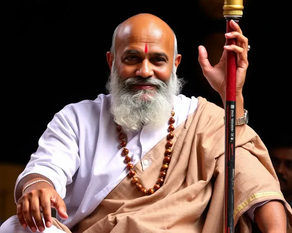 Raghavendra Swamy Images in Traditional Indian Architecture Style