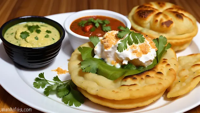 Raita as Topping for Indian Street Food