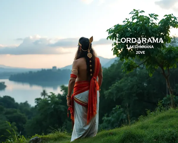 Rama and Lakshmana's Serene Moment in Ramayan Book
