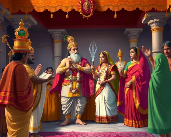 Ramayan Book Depicts Rama's Coronation Ceremony