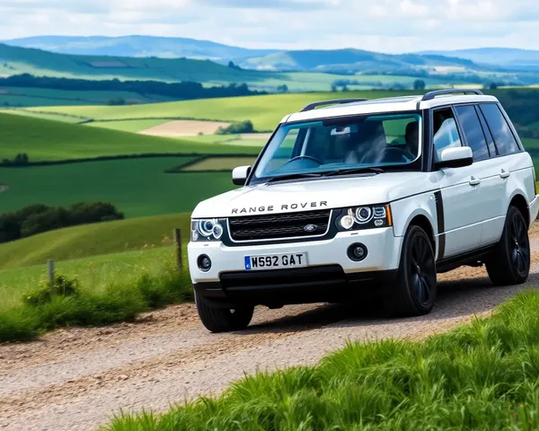 Range Rover Drives Through Picturesque Countryside Landscape