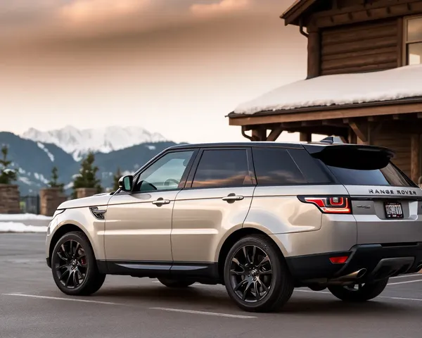 Range Rover Sport in Cozy Mountain Lodge Parking