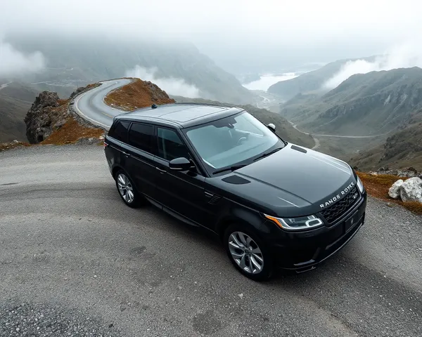 Range Rover Sport on Winding Mountain Road at Sunrise
