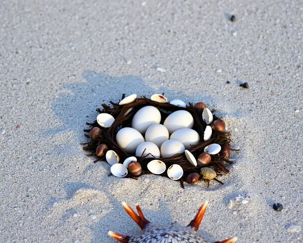 Rasigal Nests on Sandy Beach