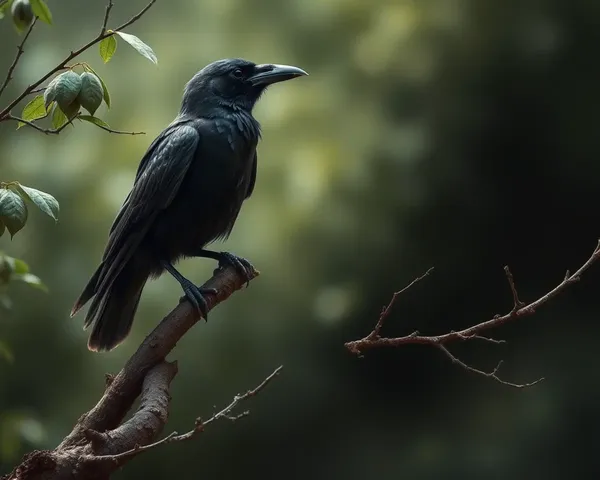 Raven images convey darkness and intelligence in culture