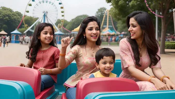 Real Bhabhi's Fun Day at Amusement Park
