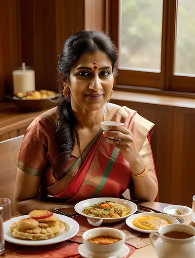 Real Indian Bhabhi's Cozy Morning with Family and Breakfast