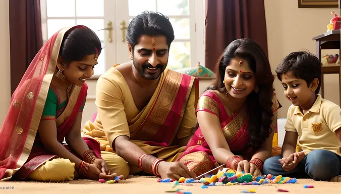 Real Indian Bhabhi Creates Lifelong Memories with Nieces and Nephews