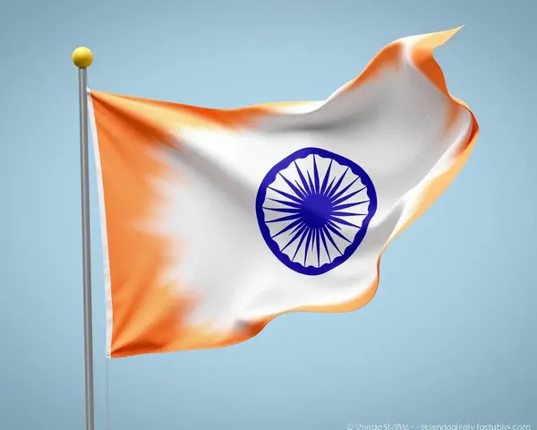 Realistic 3D Rendering of Waving Jai Shree Ram Flag