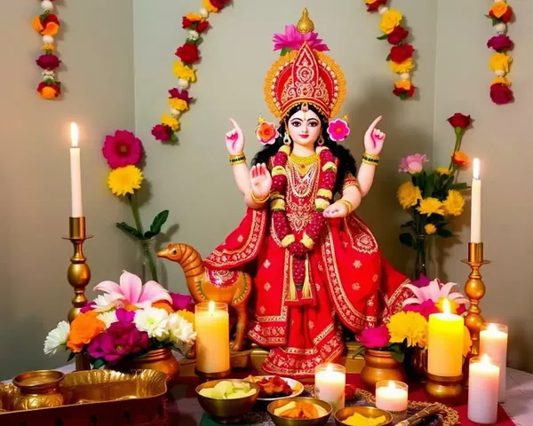 Realistic Durga Ashtami Decorations for Lifestyle Blog