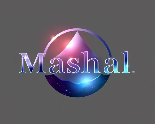 Reflective Mashal Logo PNG with Shine and Sophistication