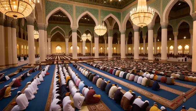 Regal Main Prayer Hall of Masjid Nabawi Pic