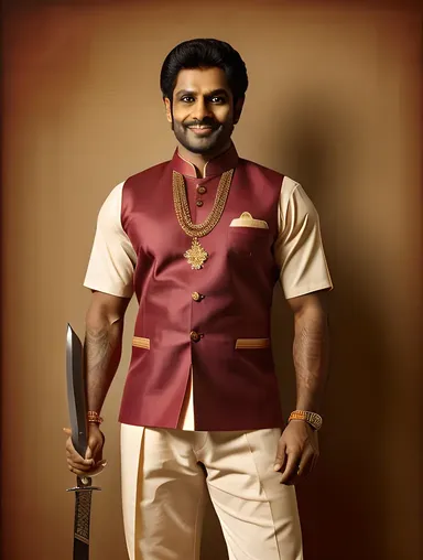 Regal Tanaji Malusare with Sword and Pride