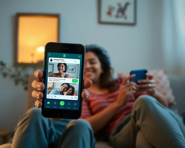 Relaxing Couple's WhatsApp Meme Chat