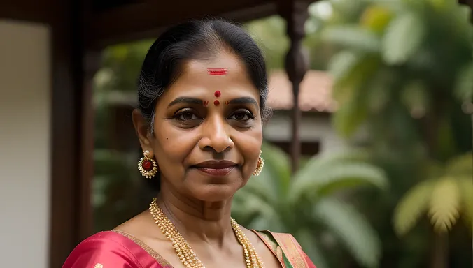Renowned Mohiniyattam Dancer in Traditional Attire