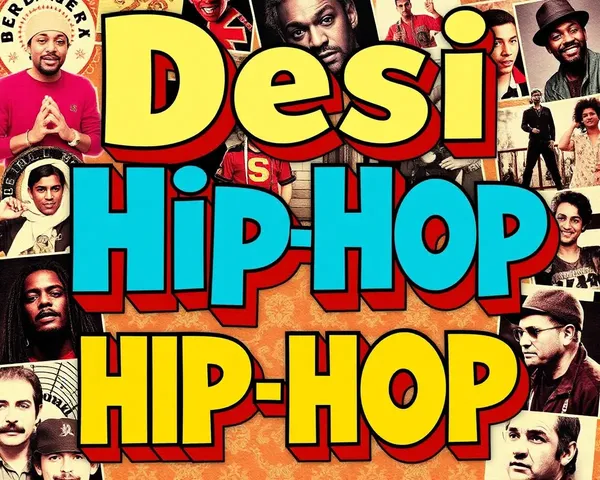 Retro Desi Hip-Hop Album Poster with Bold Fonts