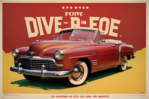 Retro Drive-In Movie Night with Yyyyyy Convertible
