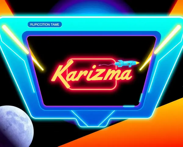 Retro-Futuristic Karizma Album Frame with Spaceship