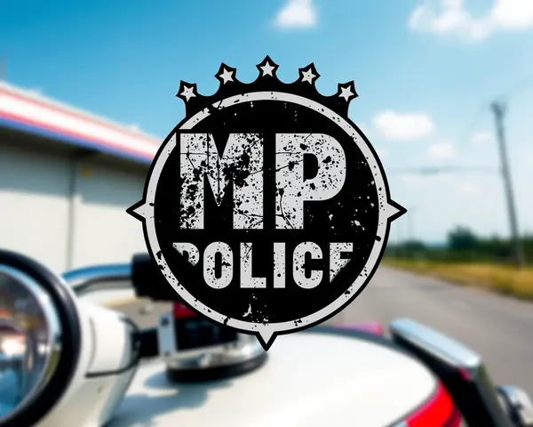 Retro MP Police Logo with Distressed Look