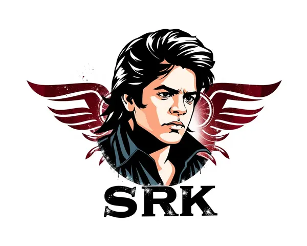 Retro SRK Logo with Distressed Effect