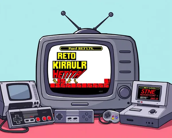 Retro TV Set Surrounded by Old Consoles