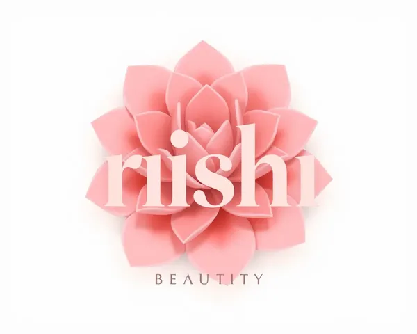 Rishi Logo 3D: Delicate Flower Petals with Soft Colors