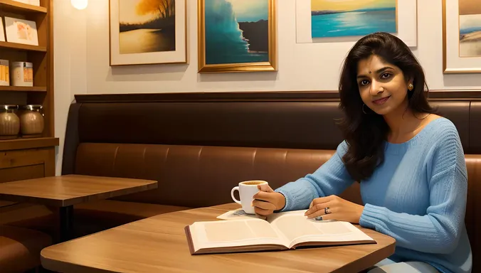 Ritika's Cozy Moment of Creativity and Relaxation